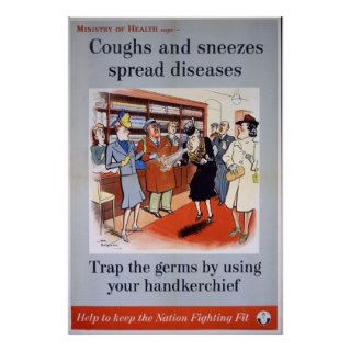 Coughs and Sneezes   shop Poster