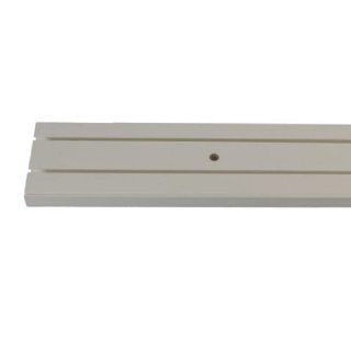 Vorhangschiene Gardinenschiene 2 läufig auf Wunschlänge geschnitten mit Holzkern (180 cm): Küche & Haushalt