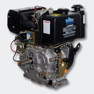 LIFAN 186 Dieselmotor 7,2kW (10PS) 25mm mit Lichtmaschine und E Start 418ccm: Baumarkt