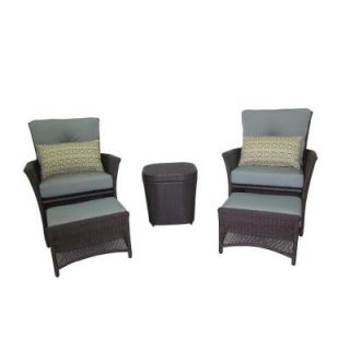 Hampton Bay Blue Hill Replacement Patio Chat Set Cushion C140001 2T
