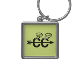 Funny Cross Country Running   Ouch! Key Chains