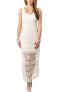 DHStyles Women's Sexy Sheer Paneled Floral Lace Maxi Dress at  Womens Clothing store