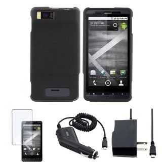 CommonByte ACCESSORY BUNDLE CASE CHARGER LCD FOR MOTOROLA DROID X Cell Phones & Accessories