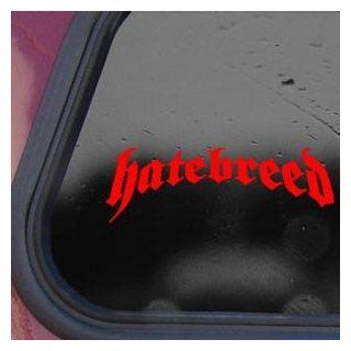 Hatebreed Red Sticker Decal Metal Rock Band Laptop Die cut Red Sticker Decal   Decorative Wall Appliques  