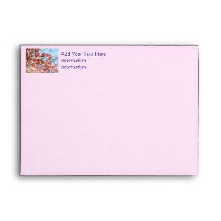Custom Envelopes Message Pink Dogwood Trees