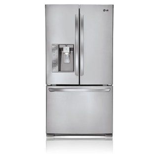 LG LFX25991ST 24.6 Cu. Ft. Stainless Steel Counter Depth French Door Refrigerator   Energy Star: Appliances