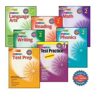 Spectrum Classroom Learning Books for Grade 2   Set of 7 : Teachers Professional Development Resources : Office Products