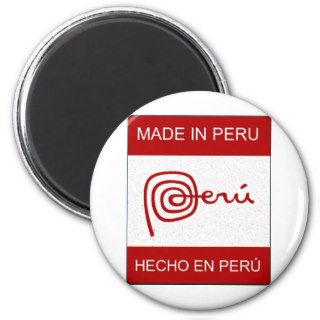 Made In Peru Refrigerator Magnet