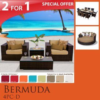 Bermuda 14 Piece Outdoor Wicker Patio Furniture Set B04dszb : Outdoor And Patio Furniture Sets : Patio, Lawn & Garden