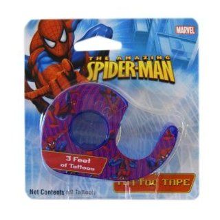 Marvel Comics The Amazing Spiderman Tattoo Tape   Spiderman Temporary Tattoos: Toys & Games