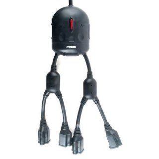 Prime PBSPYDER 5 Outlet 14/3 SJT 4 Feet Power Spyder Cord, Black: Home Improvement
