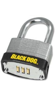 Black Dog 55164 3 Digit Resettable Combination Padlock, 1 1/2 Inch    