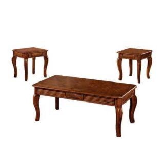 Furniture of America Maywood Antique Oak 3 Piece Table Set CM4400 3PK