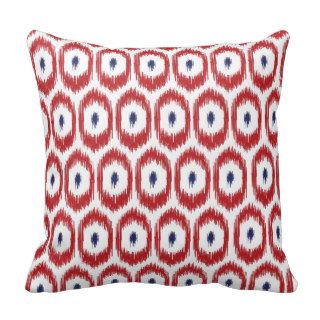 Red and Navy iKat Pillow