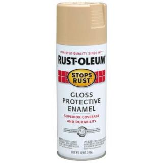 Rust Oleum Stops Rust 12 oz. Protective Enamel Gloss Sand Spray Paint (6 Pack) 7771830