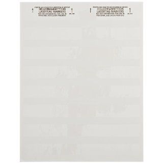 HellermannTyton TAG63L 105 Laser Tag Self Laminating Label, 1.0" X 0.5" X 1.33", 56 Per Sheet, Polyester, White (Pack of 2500): Electrical Tape: Industrial & Scientific