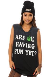 UNIF Women's Fun Yet Tee Extra Small Black at  Womens Clothing store: Fashion T Shirts