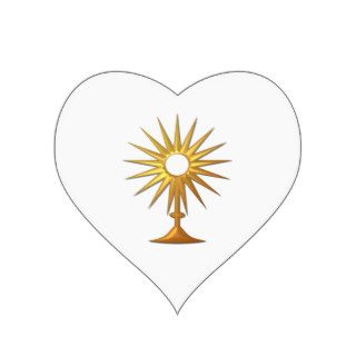 Holy Eucharist in golden Monstrance Sticker