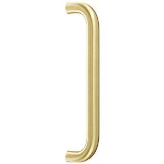 Rockwood 112.4 Brass Straight Solid Door Pull for 1 3/4" Door, 1" Diameter x 12" CTC, Type 1 Thru Bolt Mount, Satin Clear Coated Finish: Hardware Handles And Pulls: Industrial & Scientific
