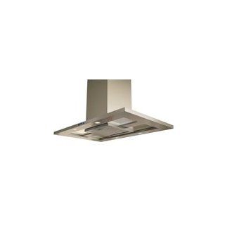 Zephyr ZMD E42AS 715 CFM 42 Inch Wide Glass Island Range Hood with DCBL Suppression System, Bloom, Stainless Steel: Appliances
