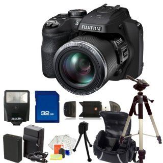 Fujifilm FinePix SL1000 Digital Camera SSE Bundle Kit Includes 32GB Memory Card, High Speed Card Reader, Replacement NP 85 Battery, Rapid Travel Charger, Carrying Case, Tripod and more : Point And Shoot Digital Camera Bundles : Camera & Photo