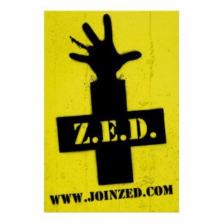 Z.E.D.: Zombie Safe Zone Posters