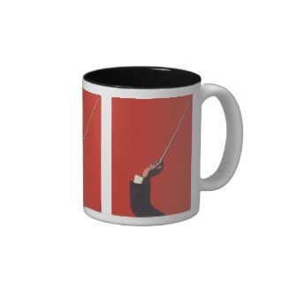 Vintage Music, Conductor's Hand Holding a Baton Coffee Mug