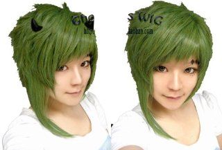 Heat resistant high quality cosplay wig Hatsune Miku Poker Face Gumi Vocaloid GUMI VOCALOID wig with a net (japan import): Toys & Games