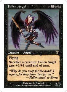 Fallen Angel (Magic the Gathering : 7th Edition #134 Rare): Toys & Games