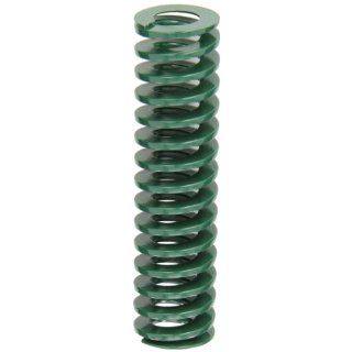 Die Spring, Light Duty, Closed & Ground Ends, Green, 32" Hole Diameter, 16" Rod Diameter, 127" Free Length, 25.8lbs Spring Rate (Pack of 10): Compression Springs: Industrial & Scientific