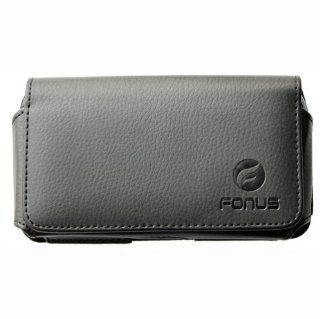 Fonus Premium Black Horizontal Soft Leather Side Pouch Cover Carrying Phone Case Holster Sleeve with Swivel Belt Clip and Loops for AT&T Samsung Galaxy S III 3 S3 SGH i747: Cell Phones & Accessories