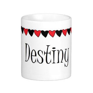 Destiny Hearts Name Coffee Mug