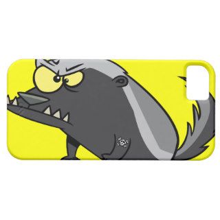 mean honey badger cartoon character iPhone 5 cases