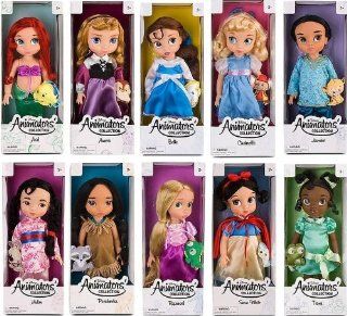 Disney Animators Toddler princess dolls set rapunzel bell snow white pocahontas Toys & Games