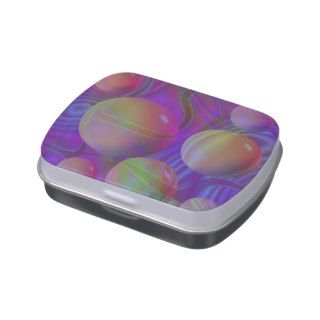 Inner Flow V Abstract Violet Indigo Fractal Galaxy Jelly Belly Candy Tins