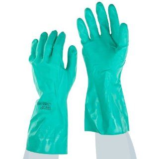 Ansell Sol Vex 37 165 Nitrile Glove, Chemical Resistant, Straight Cuff, 15" Length, 22 mils Thick, X Large (Pack of 12 Pairs): Chemical Resistant Safety Gloves: Industrial & Scientific