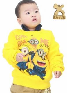 Minion Sweatshirt Yellow Sweater Coat Despicable Me Costumes for Kids in Size S: Clothing