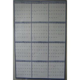 QMO152MW Quill Corp. 2010 Vertical/Horizontal Wall Calendar. Size 31" x 48" : Office Products