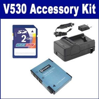 Kodak V530 Digital Camera Accessory Kit includes: SDM 159 Charger, SDKLIC7002 Battery, KSD2GB Memory Card : Camera & Photo
