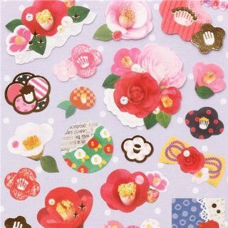 Japanese rose blossom paper sticker: Toys & Games