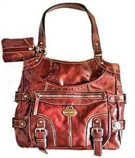 FRANCO SARTO EAST SIDE FS183RGL Red Leather Like Organizer Shoulder BAG TOTE PURSE Handbag : Other Products : Everything Else