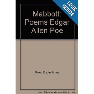 The Poems of Edgar Allan Poe (Harvard Paperbacks: No. 166): Edgar Allan Poe, Thomas Ollive Mabbott: 9780674677807: Books