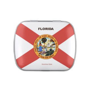Florida Flag and Slogan Candy Tins