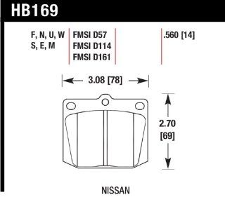 Hawk Performance HB169U.560 Disc Brake Pad, Front: Automotive