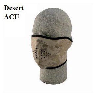 Zan Headgear Cold Weather Headwear WNFM169DH Neoprene 1/2 Face Mask, Digital Desert Camo: Sports & Outdoors