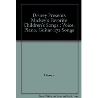 Disney Presents Mickey's Favorite Children's Songs  Voice, Piano, Guitar 172 Songs Books
