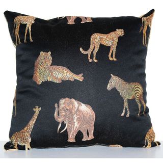 Safari Life Onyx Decorative Pillow RLF HOME Throw Pillows