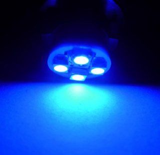 2x Bright Blue 4 SMD LED 194 168 SMD T10 W5W Wedge Light Bulbs Lamp 5050: Automotive