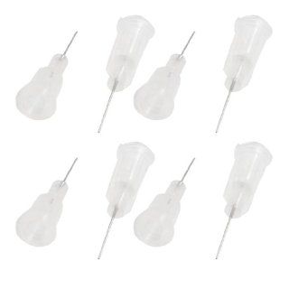 Amico Plastic/Stainless Steel Liquid Dispenser Needle, 27 Gauge, 0.176mm Opening Size, Clear (Pack of 100) Dispensing Needle Tips