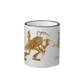 A Bug's Life Hopper Throwing Hornet "darts" Disney Coffee Mug